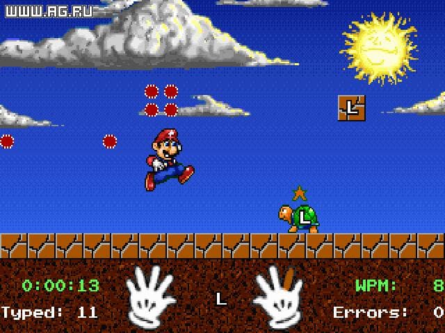 Mario Teaches Typing screenshot 2
