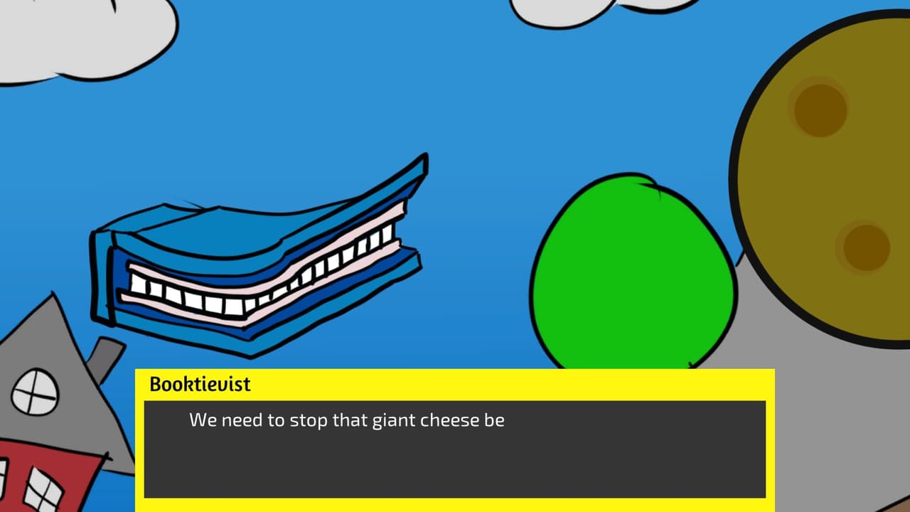 We need to stop that giant cheese before it destroys our town! screenshot 2