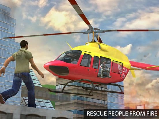 Flying Pilot Helicopter Rescue - City 911 Emergency Rescue Air Ambulance Simulator