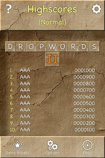 Dropwords 2 (Free) screenshot 2