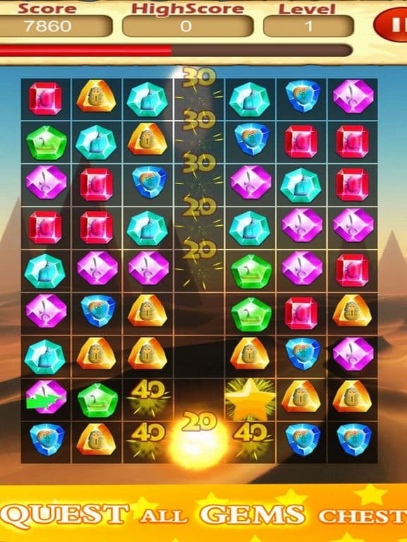 Treasure Jewels: Match 3 Legen