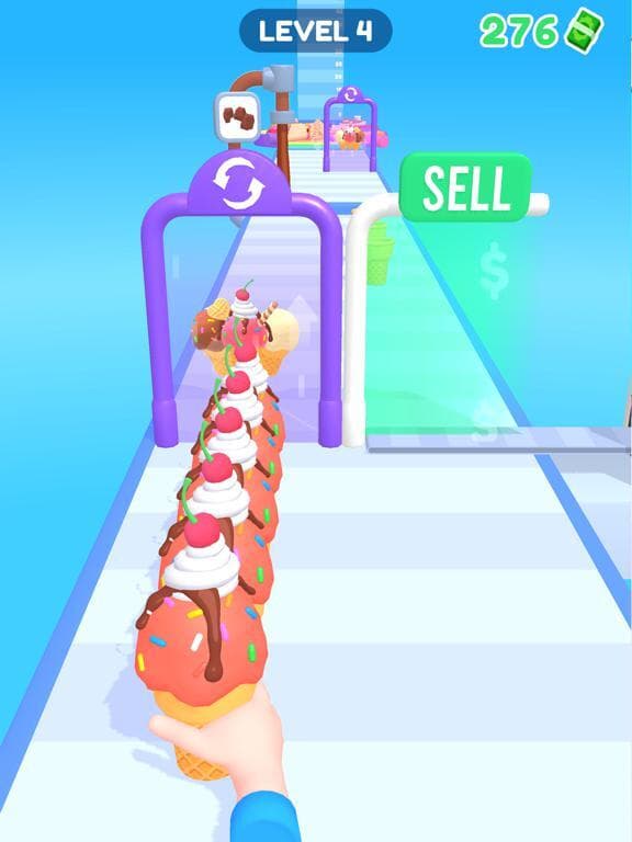 Dessert Stack 3D-Ice Cream Run screenshot 2