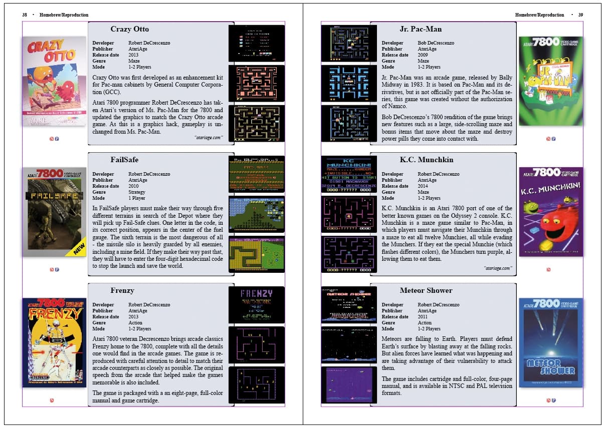 the Atari 7800 Encyclopedia Book screenshot 3