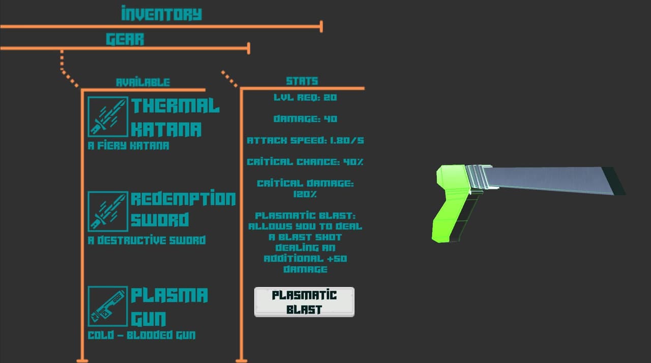 ​GAD174 Project 2 Weapon UI