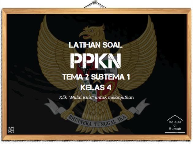 Latihan Soal Kelas 4 - PPKn - Tema 2 Subtema 1
