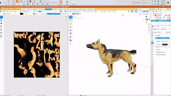 Low Poly Dog Type 1 screenshot 2