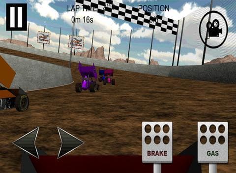 Sprint Car Dirt Track Game screenshot 3