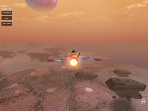 Mars Sky Attack 3D - skyforce 2015 screenshot 2