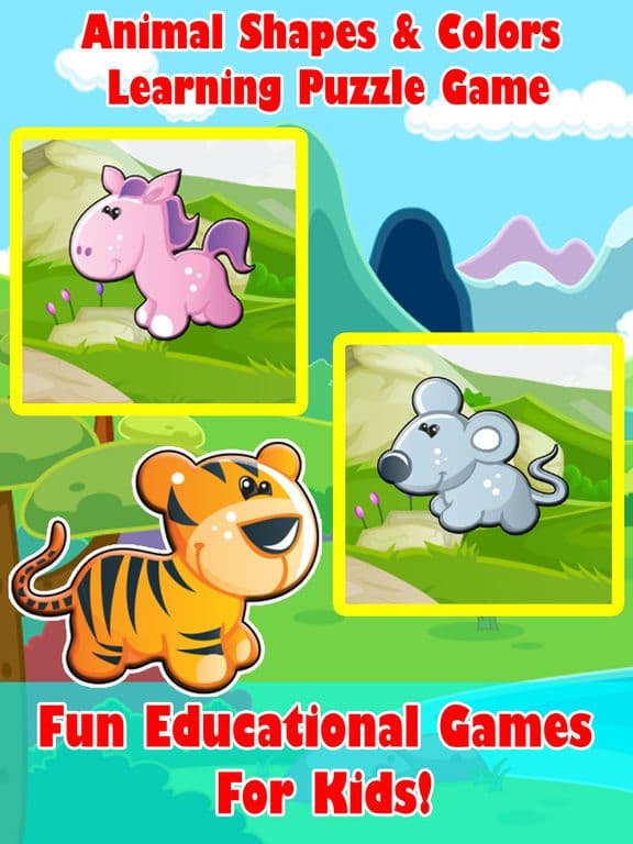 Animal Shapes & Colors Learning Puzzle Game screenshot 3