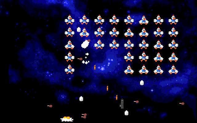Chicken Invaders DOS Version Fanmade Remake screenshot 2