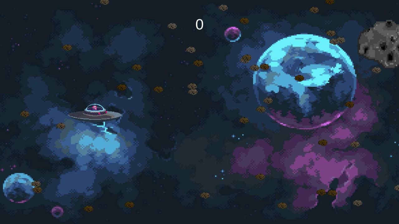 2D Space Asteroids Avoider screenshot 2