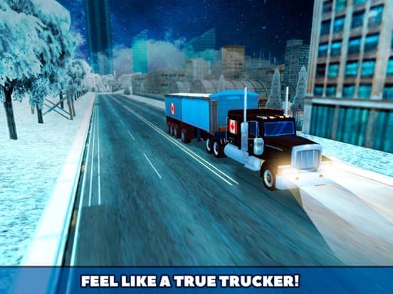 Canada Cargo Truck Driving Simulator 3D screenshot 2