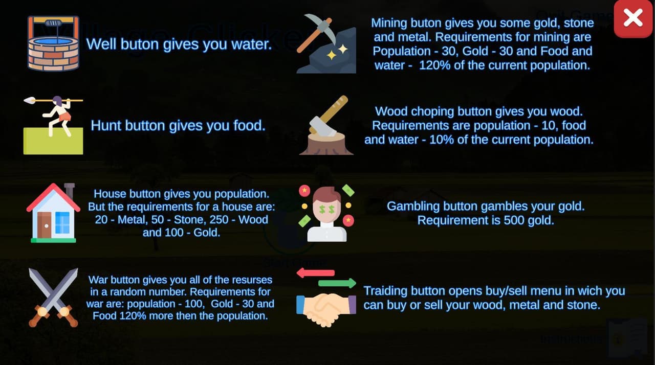 Village clicker (nonygl) screenshot 3