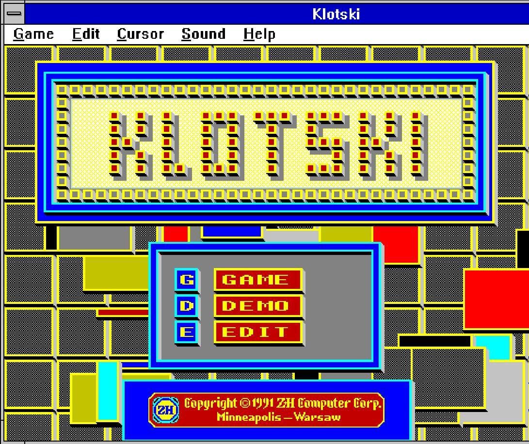 Klotski (1991) screenshot 3