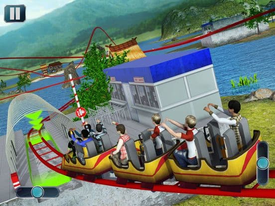 Theme Park Roller Coaster Ride screenshot 3
