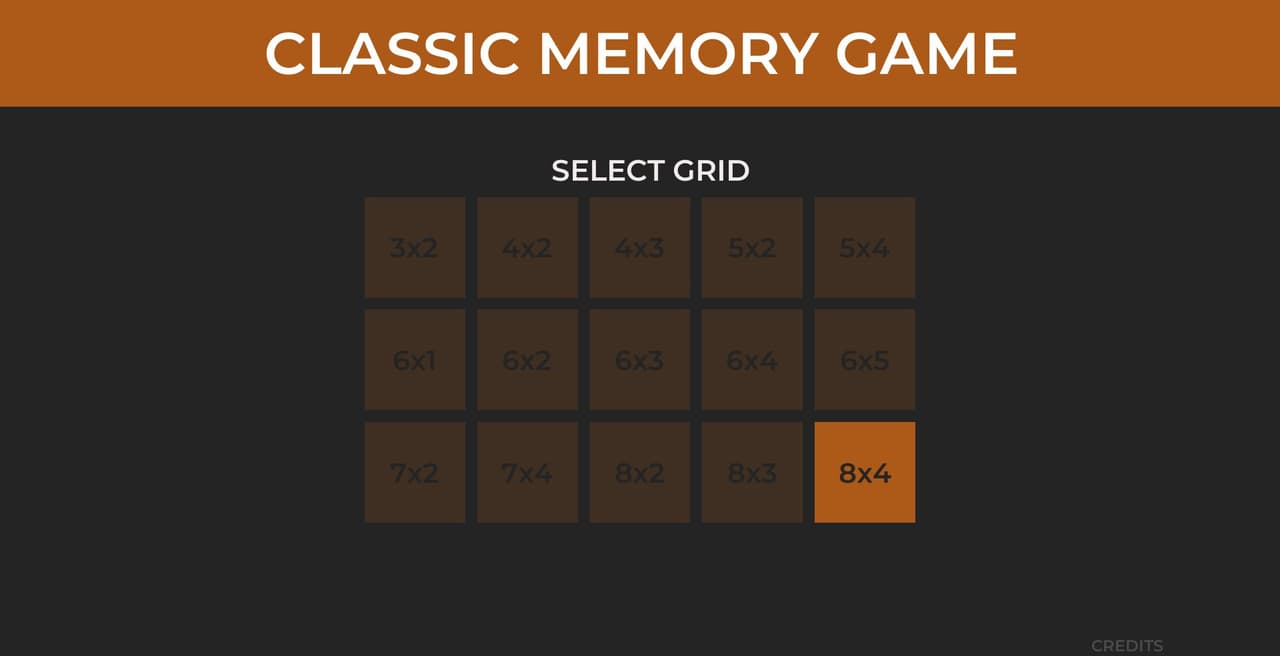 Classic Memory Game (itch) screenshot 2