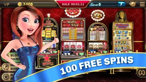 Slot Machine - Ruby Hall Free Vintage Casino Game screenshot 2