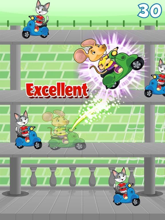 Mr Cat and Mouse Scooter Jump