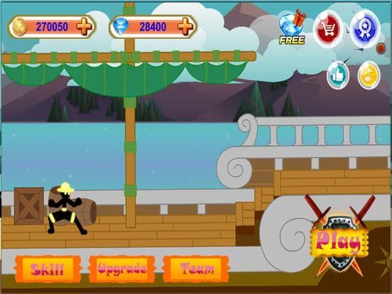 Stick Hero Pirate Fight Man