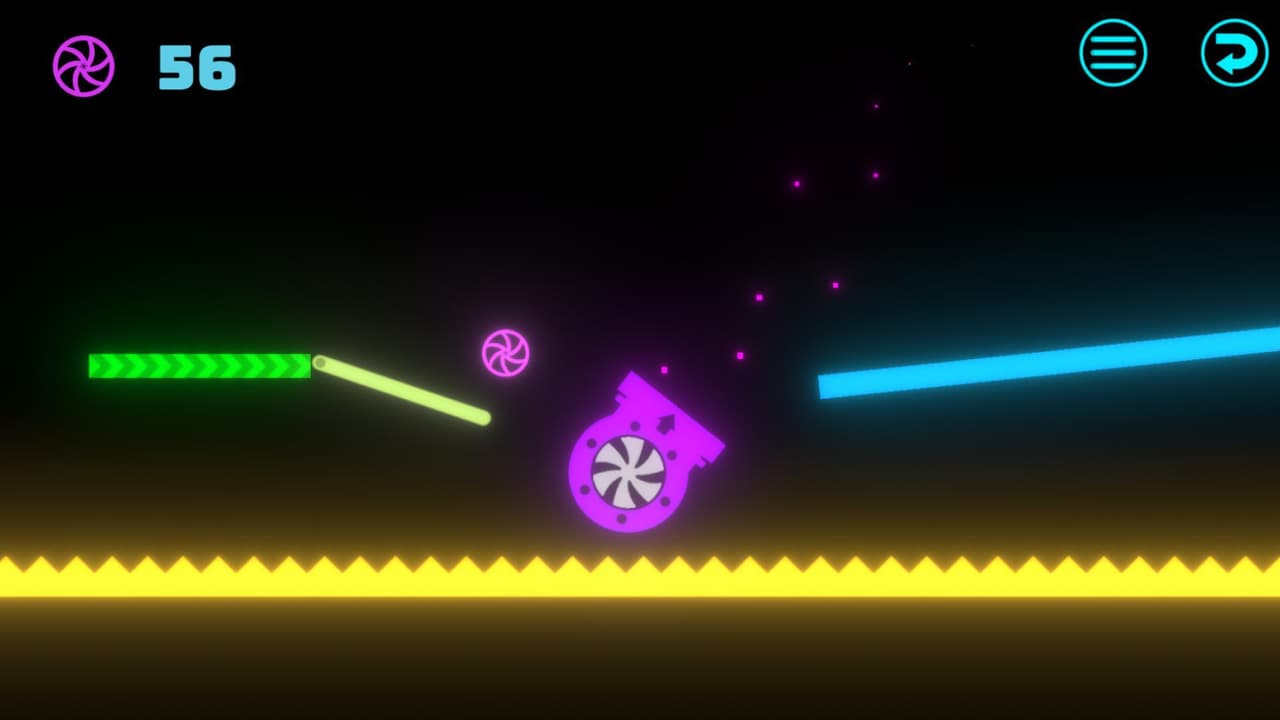 Neon Ball Platformer screenshot 2