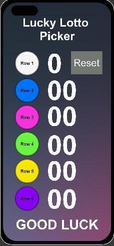 Lucky Lotto Picker screenshot 2
