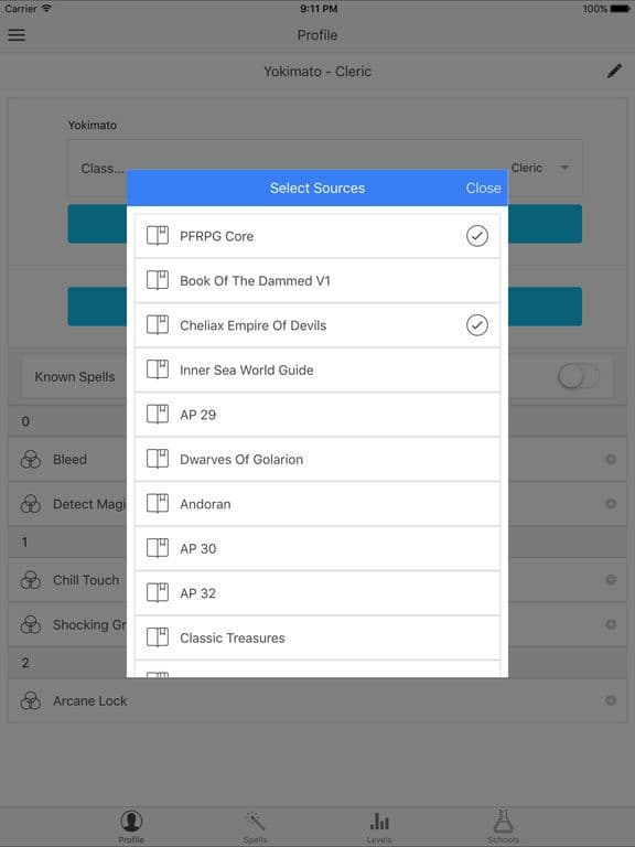Spellbook for Pathfinder screenshot 3