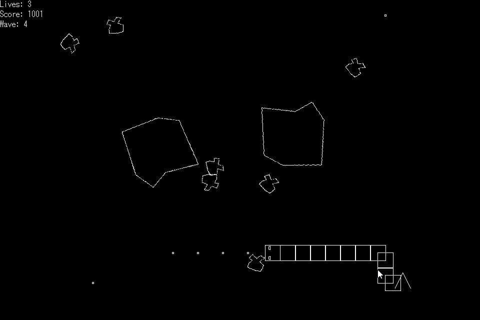 Snake-A-Roid (MiniLD#67) screenshot 2