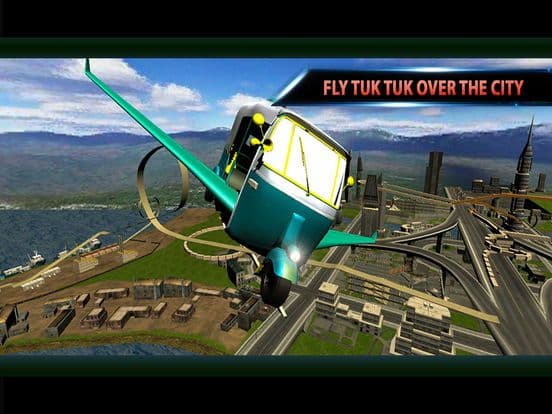 Flying autonomous tuk tuk: adventurous ride screenshot 2