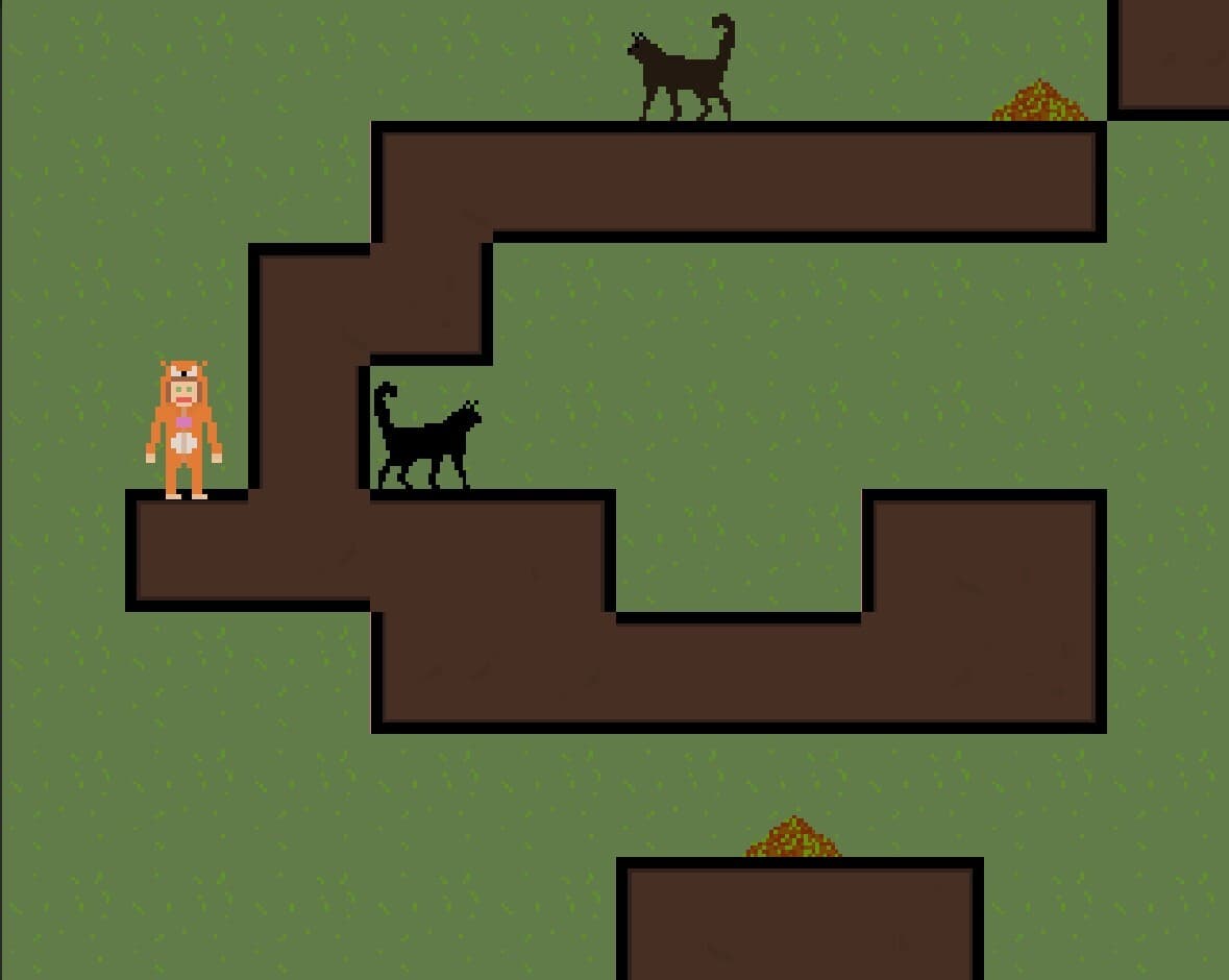 Hagar Feeds Cats