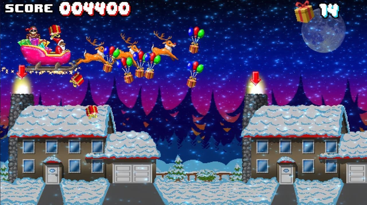 AmiRun and the drunken Santa screenshot 2