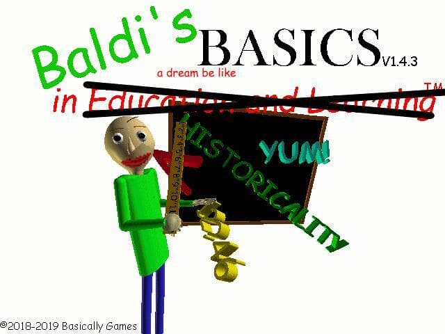 Baldis basics in a dream be like