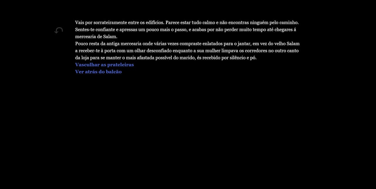 Sobrevivente - Text Adventure (PT-PT)