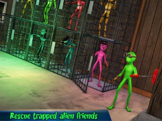 Scary Green Grandpa Alien screenshot 4