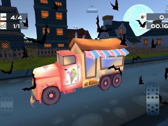Spooky Zombie Town Car Race Pro screenshot 2