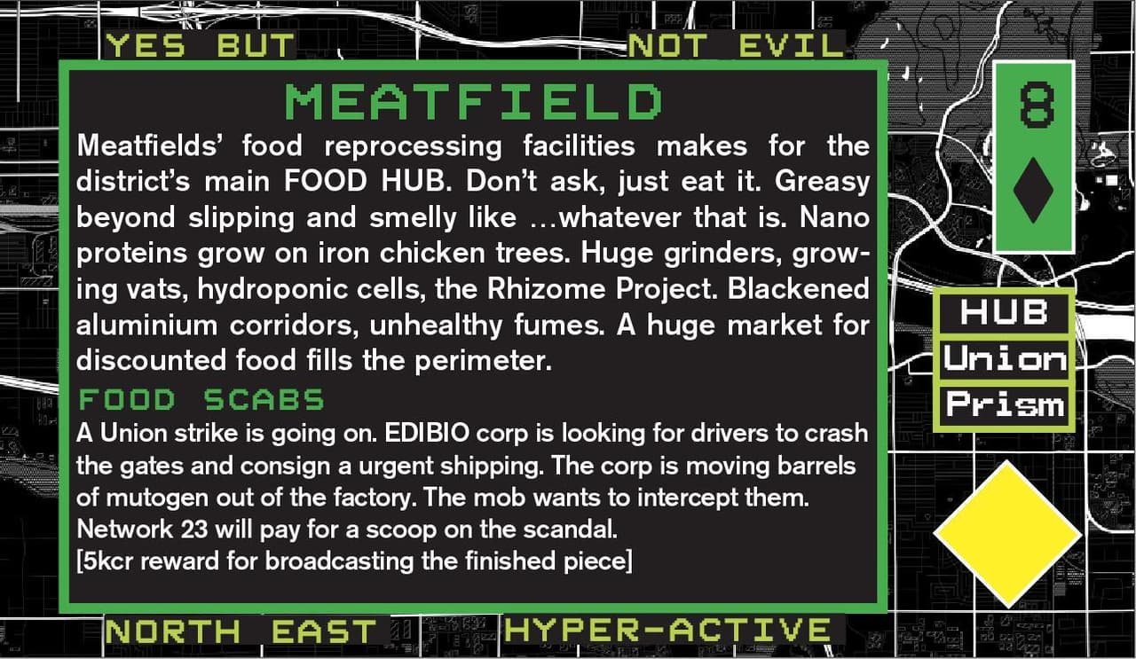 MEGADECK cyberpunk city builder tarot deck screenshot 5