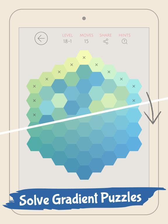 Color Gallery: Gradient Puzzle screenshot 2