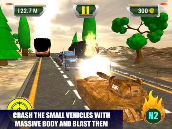 Tank Road Racing Combat & Traffic Rider Stunts screenshot 3