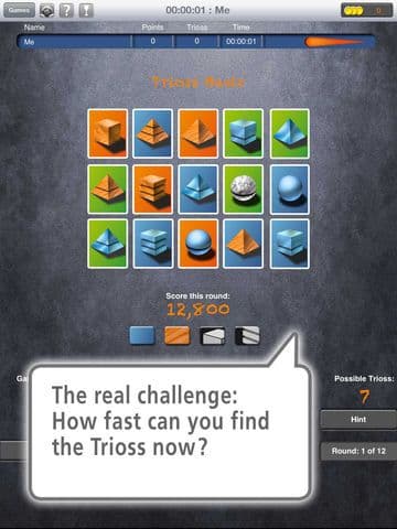 Trioss: Match the cards - The brain game when Sudoku, Mastermind, Wordfeud and Kakuro are too easy