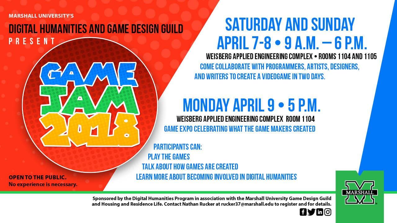 Marshall University Game Jam 2018 Admin Game