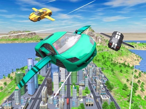 Flying Car Extreme Simulator screenshot 2