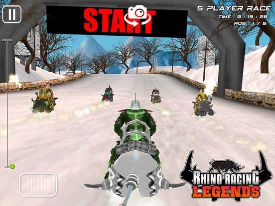 RHINO RACING LEGENDS - ( Top Free Addictive Arcade / Action 3D Animal Racing Fun Game ) screenshot 3