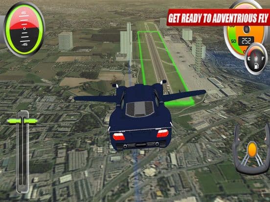 Flying Sport Car: Explore City screenshot 2