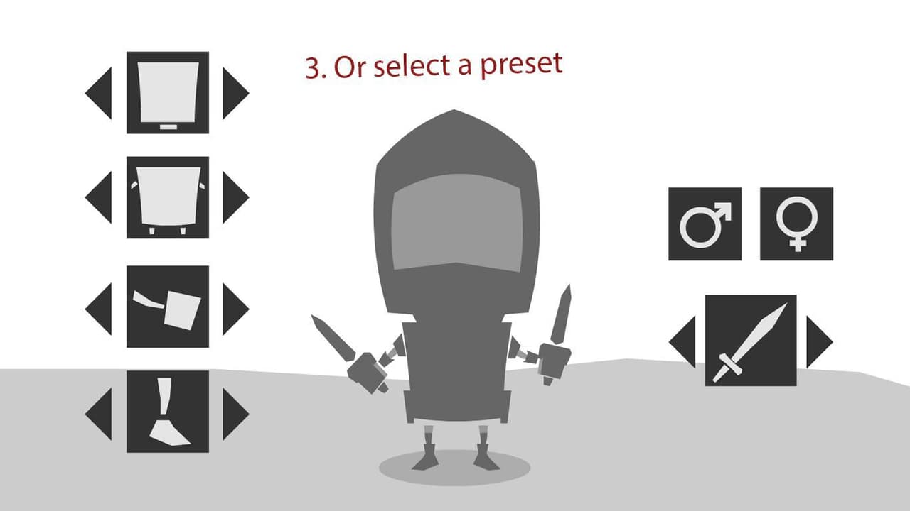 Simple character customization