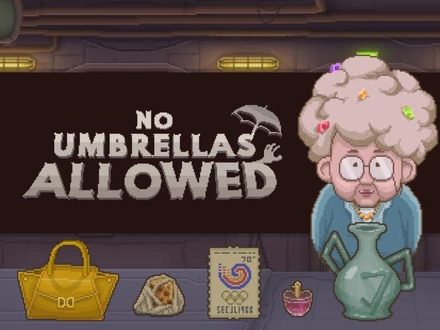 No Umbrellas Allowed 우산 금지