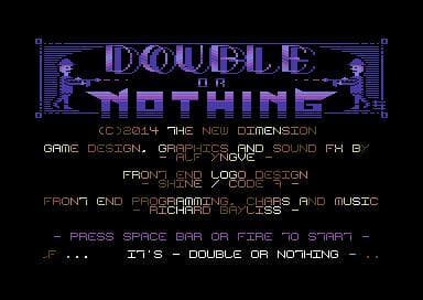 Double or Nothing [Commodore 64] screenshot 2