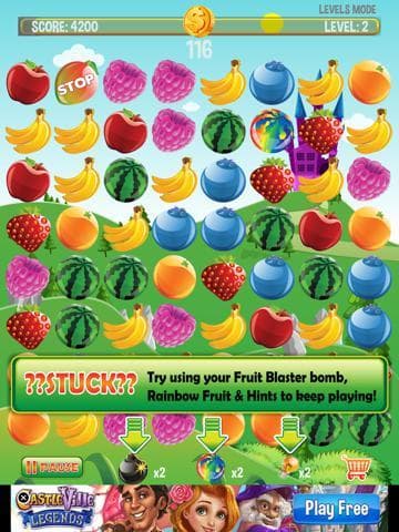 Fruit Blaster Mania - Blastings Fruits like Apples, Blueberry, Banana, Strawberry, Orange, Water Melons and Raspberry screenshot 3