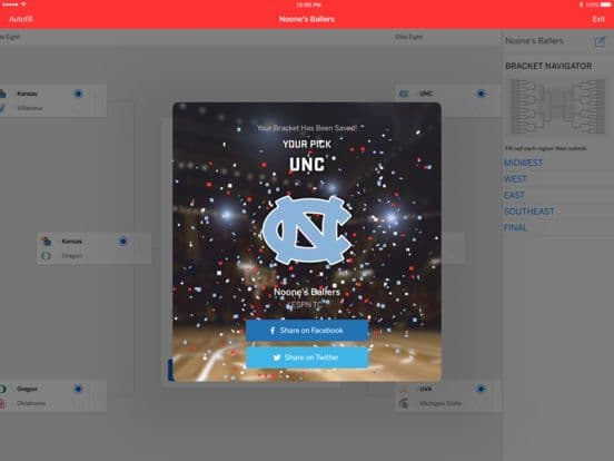 ESPN Tournament Challenge screenshot 3
