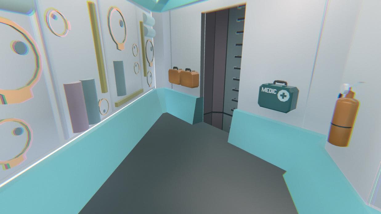 [WEB DEMO] Low Poly Sci Fi Corridor