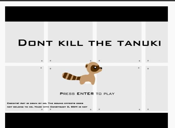 Dont kill the tanuki