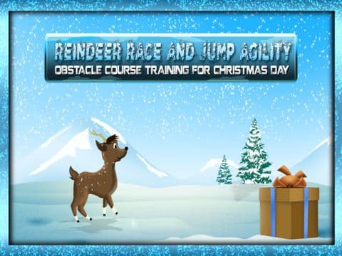 Reindeer Race and Jump agility obstacle course: Training for Christmas Day - Free screenshot 2